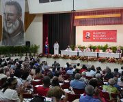 Asamblea de balance del Partido en el municipio habanero de La Lisa. Foto: Presidencia de Cuba.