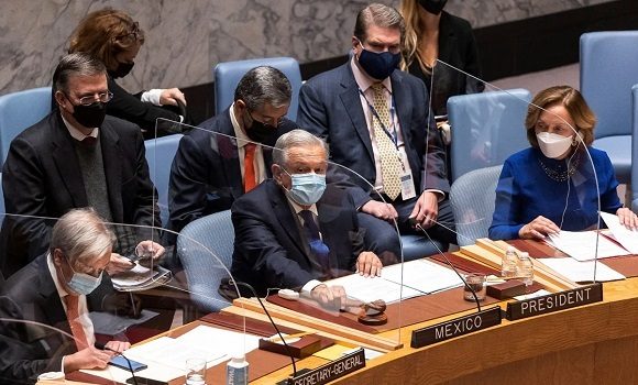 Plan mundial de fraternidad y bienestar, la propuesta de López Obrador ante el Consejo de Seguridad de la ONU