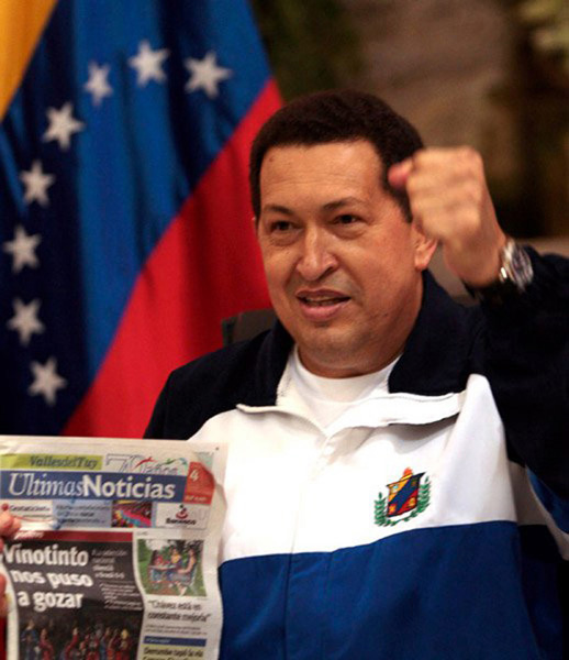Chávez llega a Caracas despues de ser operado en Cuba. Foto: Ismael Francisco/Cubadebate.