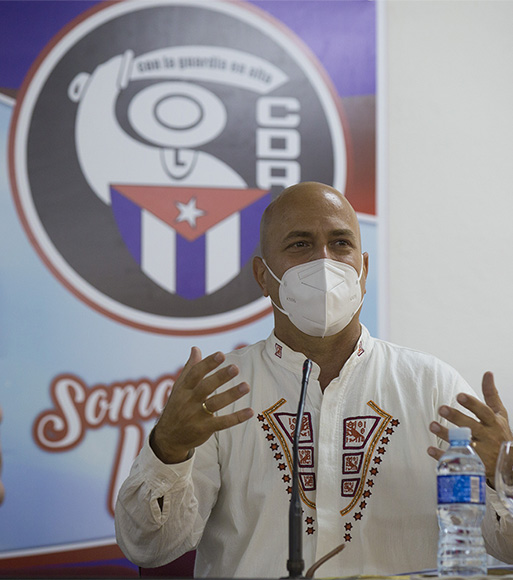 Gerardo Hernández Nordelo, Héroe de la República de Cuba y coordinador nacional de los CDR. Foto: Ismael Francisco/ Cubadebate.
