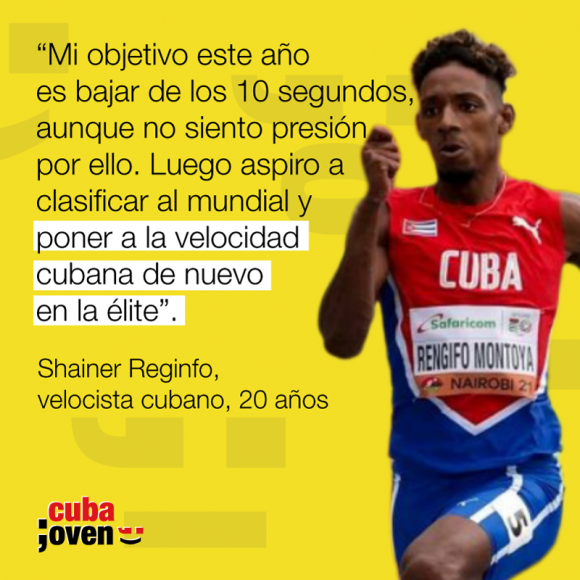 Shainer Reginfo velocista cubano objetivo