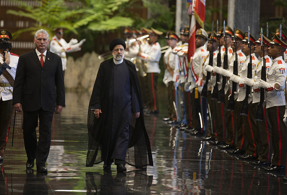 Díaz-Canel recibió al presidente iraní, Seyed Ebrahim Raisi
