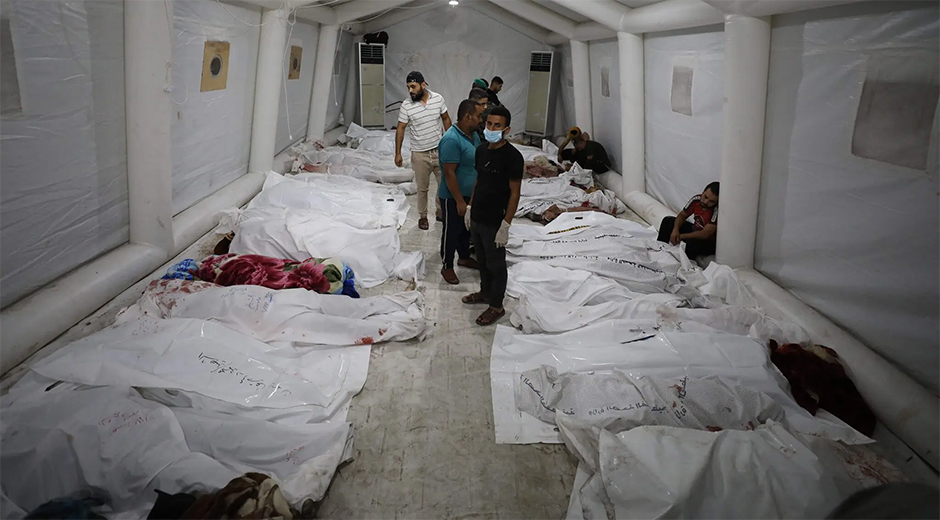 Gaza fallecidos ataque hptal oct23