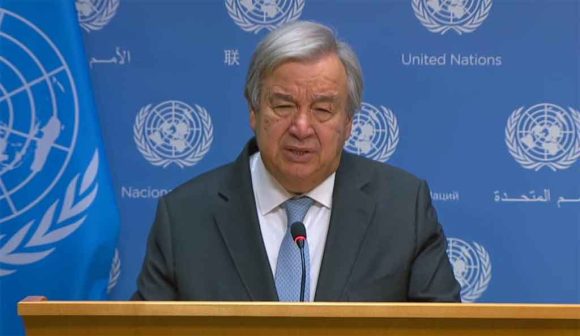 António Guterres urge a resolver trabas para ayuda humanitaria en Gaza