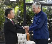 Recibe Díaz-Canel al compañero Le Thanh Tung, quien finaliza su misión al frente de la embajada de Vietnam en Cuba