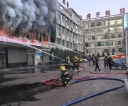 Incendio en edificio en China