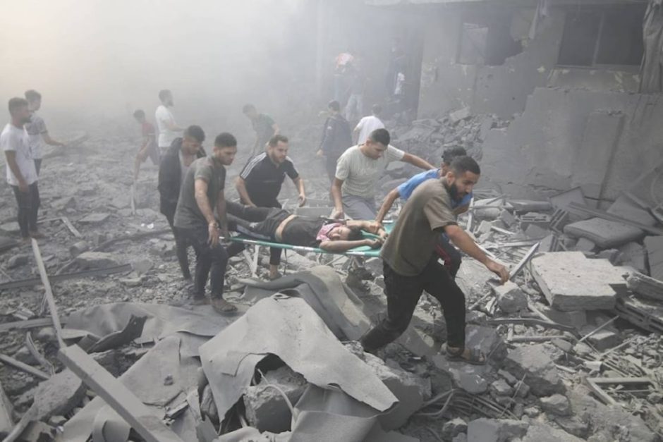Ataques de Israel en la Franja de Gaza foto Al Mayadeen