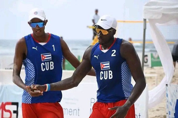 La dupla cubana Díaz/Alayo avanza a la semifinal del Beach Pro Tour en Recife tras dominar a Canadá