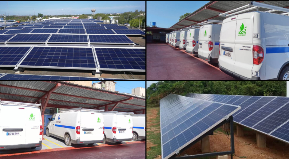 Paneles solares y vehículos eléctricos: Etecsa impulsa desarrollo de energías renovables en sus operaciones